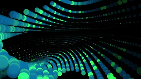 Abstract blurry bokeh background. Bubbles light particles on dark background Stock Footage 337756727