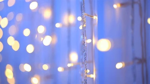 Abstract blurry bokeh of light striped of purple backdrop, Dolly slide shot Stock Footage 94243555