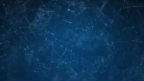 Abstract blurry dots lines computer network animation Stock-Footage 322130981