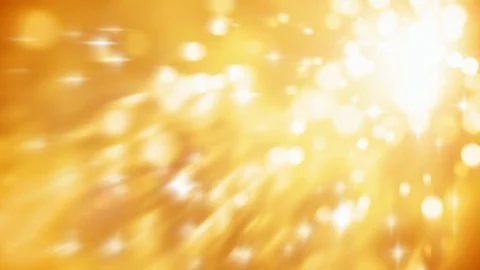 Abstract blurry gold particles motion background seamless loop Video stock 69972913