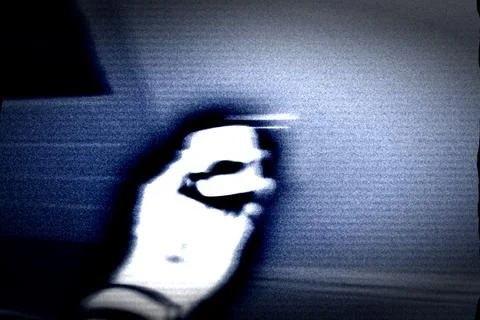 Abstract Blurry Hand in Digital Motion Stock-Illustration