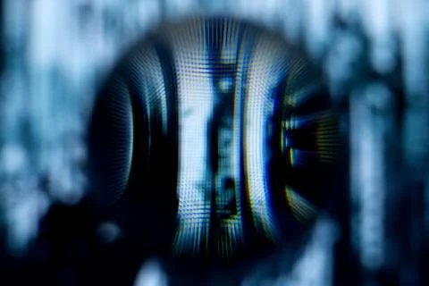 Abstract blurry image of a circle Illustrazione stock