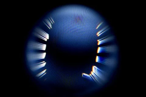 Abstract blurry image of a circle Illustrazione stock