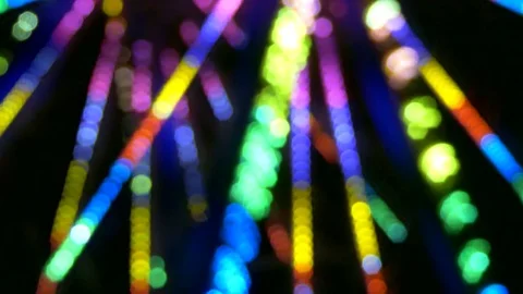 Abstract blurry lights night Stock Footage 69832953