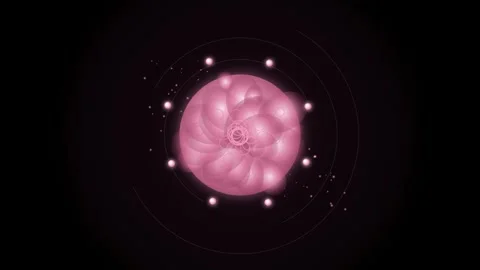 Abstract Blushing Velvet Elegance - Procedural Rose Petals &amp; Pearls Stockbeeldmateriaal 348129671