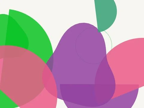 Abstract bohemian background with colorful overlapping organic and geometri.. Stock Illustration