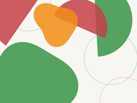 Abstract Boho Background with Modern Organic Shapes and Earthy Tones Stock Illustration