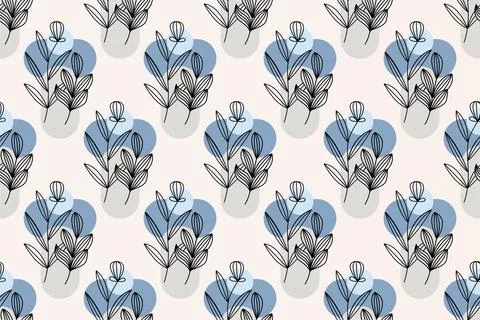 Abstract boho floral seamless pattern background 스톡 일러스트