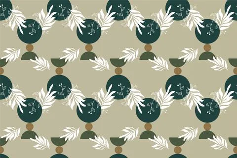 Abstract boho floral seamless pattern background Stock Illustration
