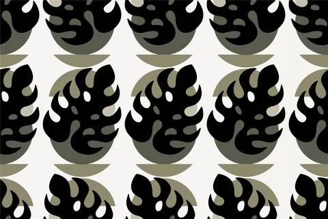 Abstract boho floral seamless pattern background Stock Illustration
