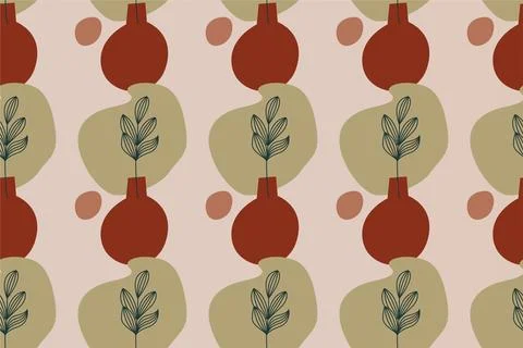 Abstract boho seamless pattern background Stock Illustration