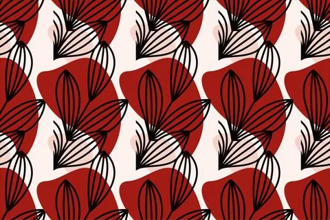 Abstract boho seamless pattern background Illustrazione stock