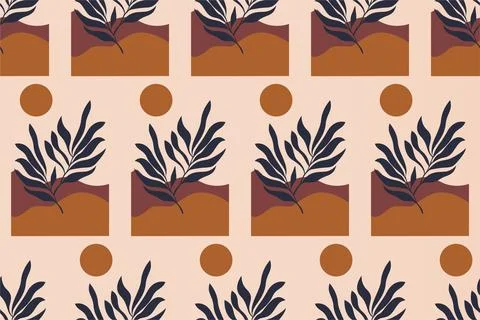Abstract boho seamless pattern background Stock Illustration
