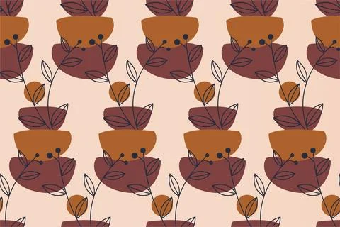 Abstract boho seamless pattern background Stock Illustration