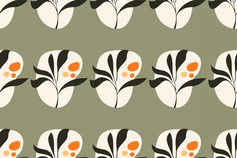 Abstract boho seamless pattern background Stock Illustration