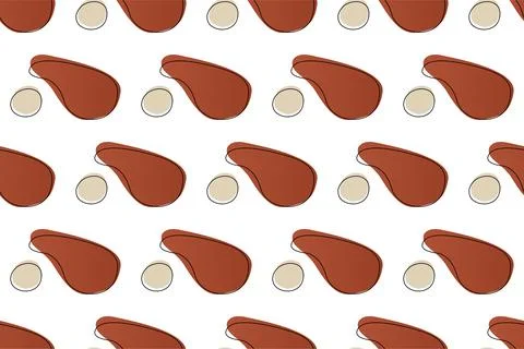 Abstract boho seamless pattern background illustration Stock Illustration