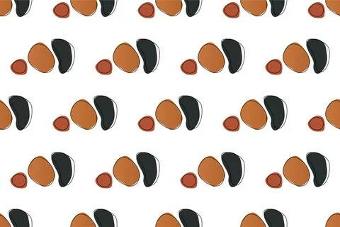 Abstract boho seamless pattern background illustration Illustrazione stock