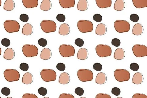 Abstract boho seamless pattern background illustration Illustrazione stock