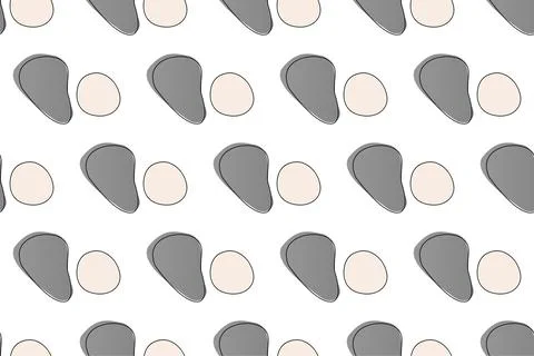 Abstract boho seamless pattern background illustration Stock Illustration