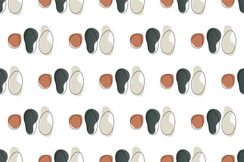 Abstract boho seamless pattern background illustration Illustrazione stock