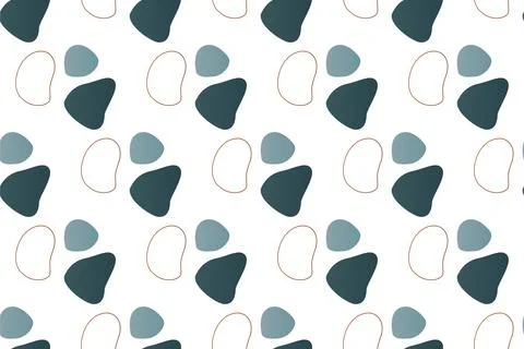 Abstract boho seamless pattern background illustration Illustrazione stock