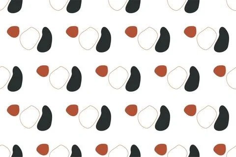 Abstract boho seamless pattern background illustration Illustrazione stock