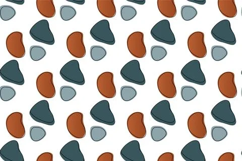 Abstract boho seamless pattern background illustration Stock Illustration