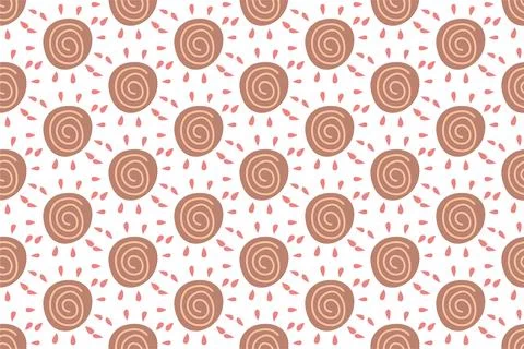 Abstract boho seamless pattern background illustration 스톡 일러스트