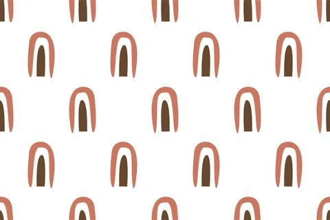 Abstract boho seamless pattern background illustration Illustrazione stock