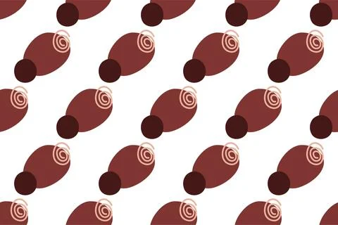 Abstract boho seamless pattern background illustration Illustrazione stock