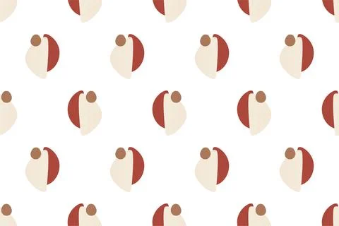Abstract boho seamless pattern background illustration Illustrazione stock