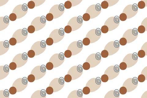 Abstract boho seamless pattern background illustration Stock Illustration