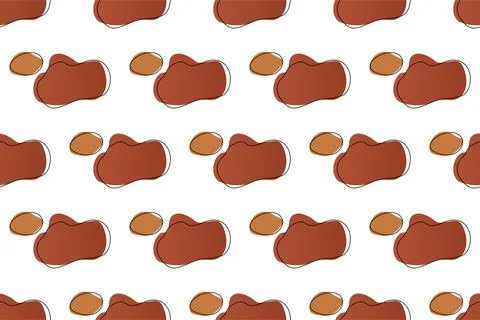 Abstract boho seamless pattern background illustration Stock Illustration