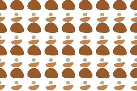 Abstract boho seamless pattern background illustration Illustrazione stock