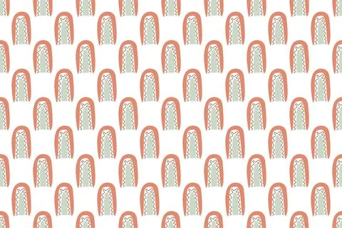 Abstract boho seamless pattern background illustration Illustrazione stock