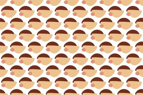Abstract boho seamless pattern background illustration Stock Illustration