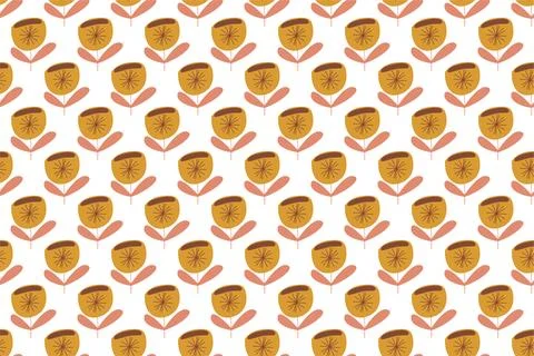 Abstract boho seamless pattern background illustration Stock Illustration