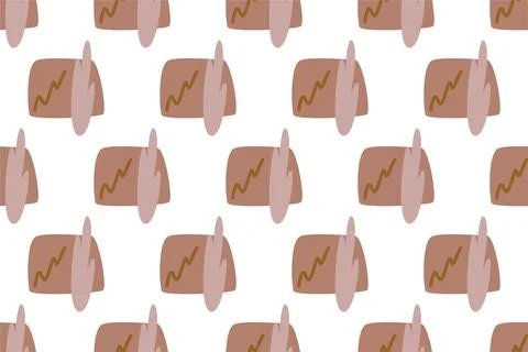 Abstract boho seamless pattern background illustration Stock Illustration