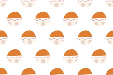 Abstract boho seamless pattern background illustration Stock Illustration