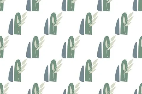Abstract boho seamless pattern background illustration Illustrazione stock