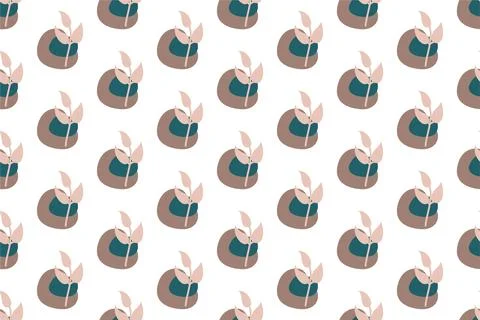 Abstract boho seamless pattern background illustration 스톡 일러스트