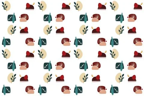 Abstract boho seamless pattern background illustration 스톡 일러스트