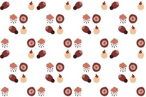 Abstract boho seamless pattern background illustration 스톡 일러스트