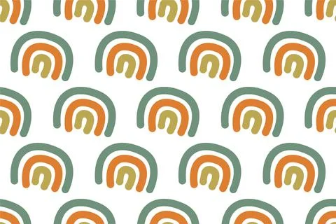 Abstract boho seamless pattern background illustration 스톡 일러스트
