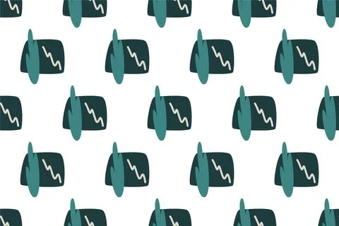Abstract boho seamless pattern background illustration Stock Illustration
