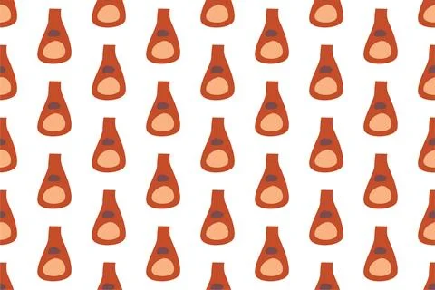 Abstract boho seamless pattern background illustration Stock Illustration