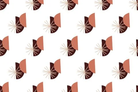Abstract boho seamless pattern background illustration Stock Illustration