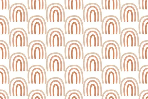 Abstract boho seamless pattern background illustration Illustrazione stock