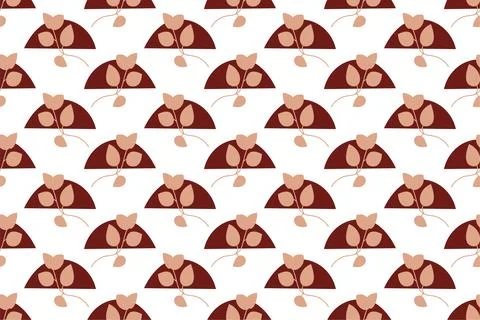 Abstract boho seamless pattern background illustration Illustrazione stock