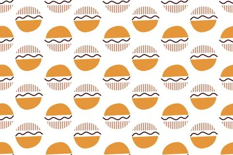 Abstract boho seamless pattern background illustration Stock Illustration